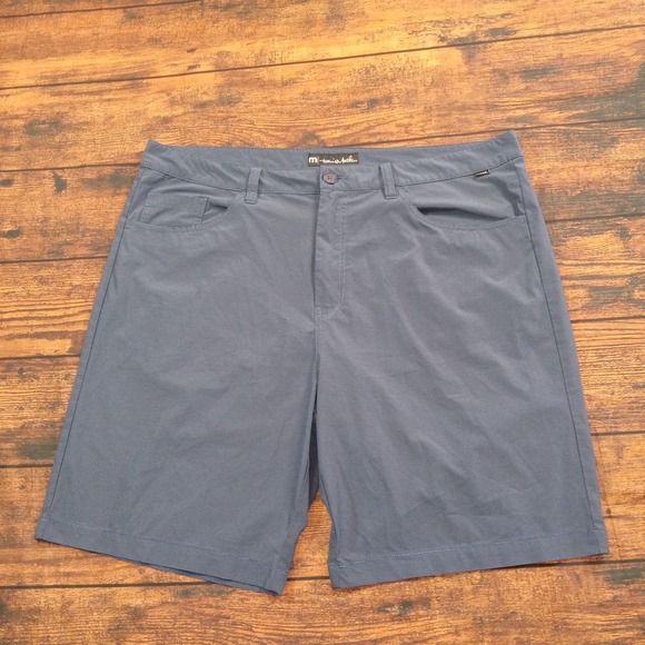 Travis Mathew Other - Travis Mathew Bermuda Performance Stretch Golf Shorts Men's 38 Blue Pinstripe